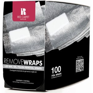 Red Carpet Manicure LED Nail Gel Polish Removal Wraps - 100 Wraps