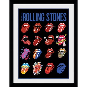 The Rolling Stones Tongues - 16 x 12 Inches Framed Photograph