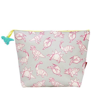 Origami Dinosaur Wash Bag