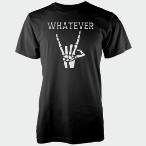 Whatever Skeleton Hands Black T-Shirt