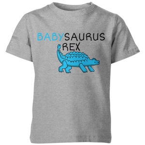 My Little Rascal Kids Babysaurus Rex Grey T-Shirt
