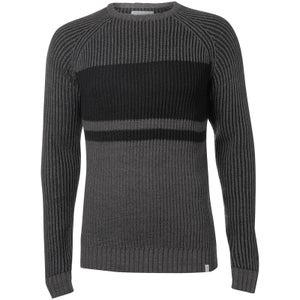 Jack & Jones Core Men's Seattle Block Fisherman Jumper - Grey
