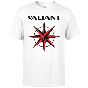 Camiseta Valiant Comics Logo Clásico - Hombre - Blanco