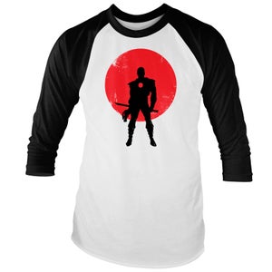 Valiant Comics Classic Bloodshot Silhouette Raglan T-Shirt - White