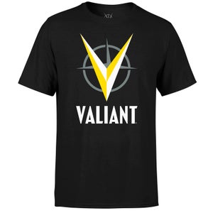 Valiant Comics Logo Yellow T-Shirt - Black