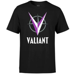Camiseta Valiant Comics Logo Morado - Hombre - Negro