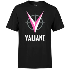 Camiseta Valiant Comics Logo Rosa - Hombre - Negro