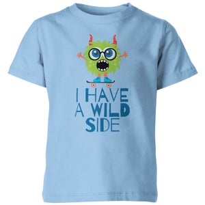 My Little Rascal I Have A Wild Side Kids' T-Shirt - Light Blue