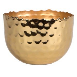 Sass & Belle Hammered Brass Tealight Holder