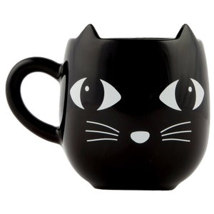 Sass & Belle Black Cat with Ears Mug