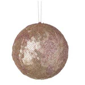 Parlane Sequin Hanging Decoration (10 x 10cm) - Pink Bauble