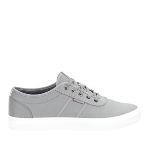 Jack & Jones Men's Austin Canvas Trainers - Frost Grey