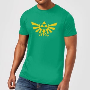 Nintendo Zelda Triforce Crest Heren T-shirt - Groen
