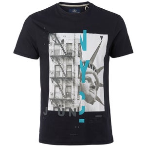 Threadbare Men's Split T-Shirt - Black