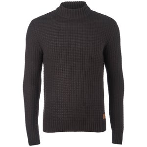 Threadbare Men's Griffin Turtleneck Jumper - Jet Black