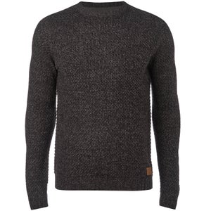 Threadbare Men's Sedley Crew Neck Jumper - Jet Black Twist