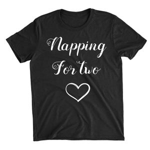 Napping for Two Black T-Shirt