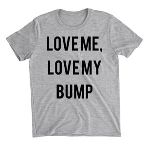 Love Me Love My Bump Grey T-Shirt