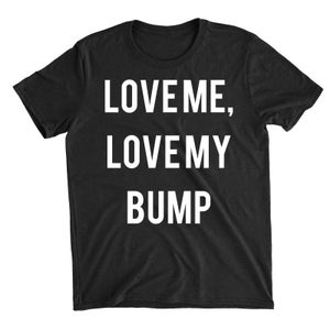 Love Me Love My Bump Black T-Shirt