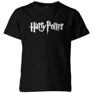 Harry Potter Logo Kinder T-shirt - Zwart