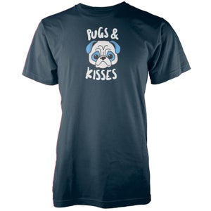 Pugs And Kisses Navy T-Shirt