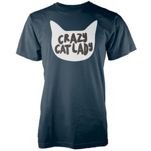 Crazy Cat Lady Navy T-Shirt