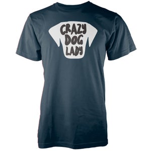Crazy Dog Lady Navy T-Shirt