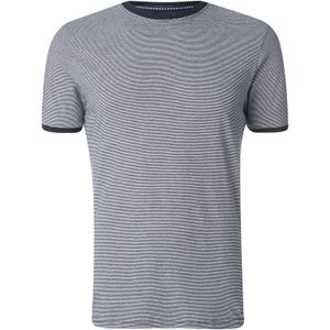 Brave Soul Men's Gandalf Stripe T-Shirt - Navy/White