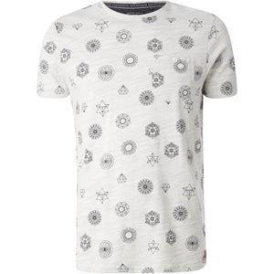 Brave Soul Men's Portal Print T-Shirt - Ecru