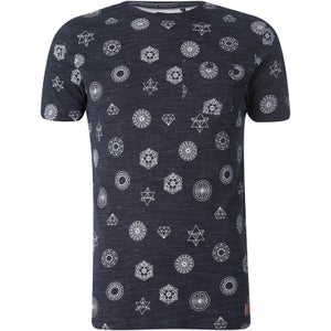 Brave Soul Men's Portal Print T-Shirt - Navy
