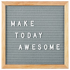 Square Premium Felt Letter Board - Vintage Grey