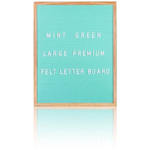 Large Premium Felt Letter Board - Mint Green