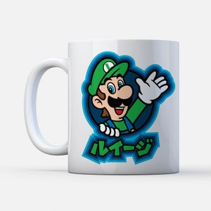 Nintendo Super Mario Luigi Kanji Mug