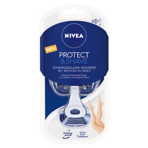 NIVEA PROTECT&SHAVE Schwinggelenk-Rasierer mit Wechselklinge