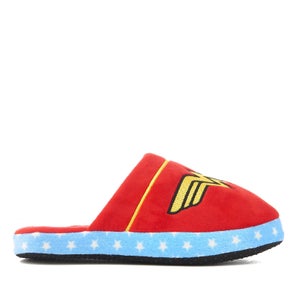 DC Comics Women's Wonder Woman Slippers - Red