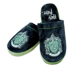 Harry Potter Men's Slytherin Slippers - Black