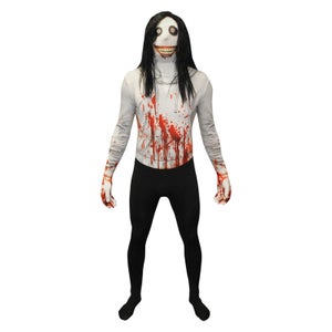 Morphsuit Adults' Jeff The Killer - Black/White