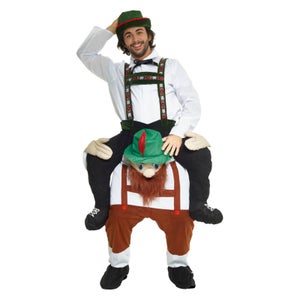 Piggyback Adults' Lederhosen Costume - Multi