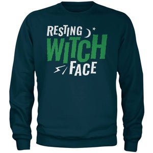 Resting Witch Face Navy Sweatshirt