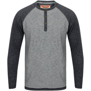 Tokyo Laundry Men's Jephro Long Sleeve Henley Top - Navy
