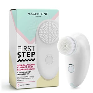Magnitone London First Step Skin-Balancing Compact Cleansing Brush - White