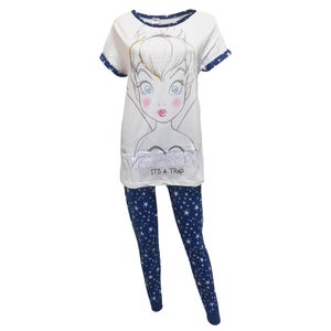 Disney Women's Tinkerbell Pyjamas - White