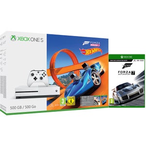 Xbox One S 500GB Console - Forza Horizon 3, Hot Wheels & Forza 7