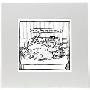 Off the Leash Are We Normal Limited Edition Art Print