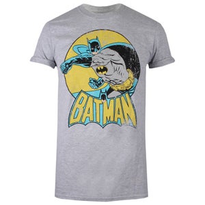 DC Comics Women's Batman Retro T-Shirt - Sport Grey