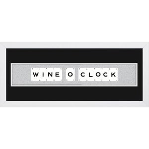 Playing Card Co 'Wine O Clock' Framed Vintage Style Playing Cards - 66x 25cm