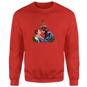 Star Wars Mistletoe Kiss Red Christmas Sweatshirt