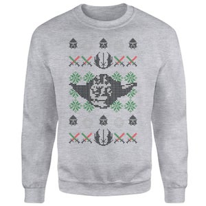 Star Wars Yoda Weihnachtspullover - Grau