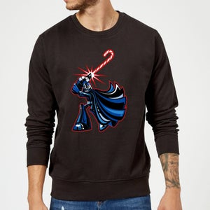 Star Wars Candy Cane Darth Vader Black Christmas Sweatshirt