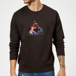 Star Wars Mistletoe Kiss Black Christmas Sweatshirt